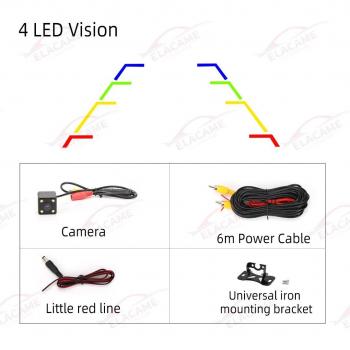 IP68 Rated Universal Reverse Camera with 170° Viewing Angle