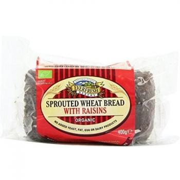 Organic Sprouted Wheat Bread with Raisins 400g