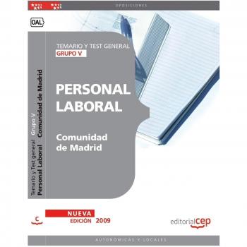 Personal Laboral de la Comunidad de Madrid Grupos V. Temario y Test general