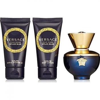 Versace Pour Femme Dylan Blue Fragrance Gift Set (50ml EDP, 50ml Body Lotion, 50ml Shower Gel)
