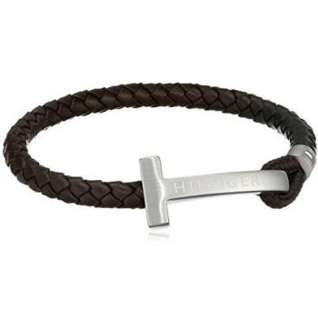 Pulsera de Cuero y Acero Inoxidable Tommy Hilfiger para Hombre