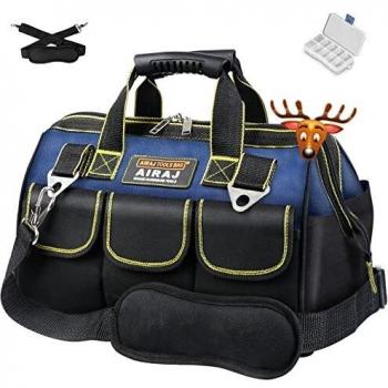 AIRAJ 15 Inch Tool Bag with Soft Shoulder Strap