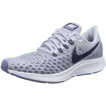 Nike Air Zoom Pegasus 35 Scarpe Running Donna, Football Grey/Blue Void/White/Aluminum 005
