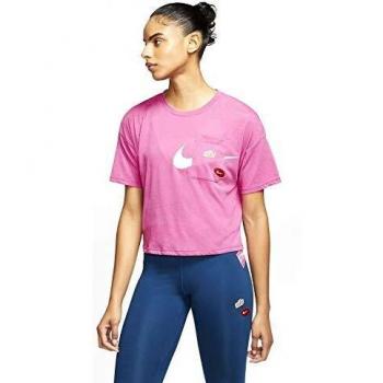 Nike Damen T-Shirt CJ3480-691 Cosmic Pink White L