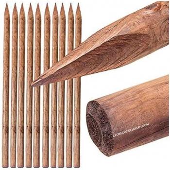 Lot de 20 Poteaux en Bois