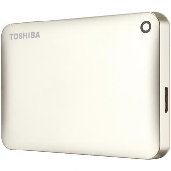 Toshiba Canvio Connect II 1TB USB 3.0 SSD – Satin Gold Edition