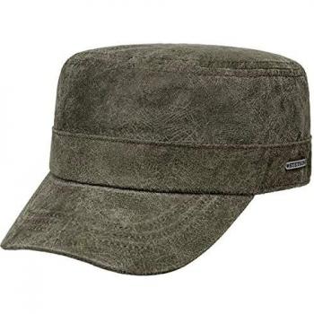 Herren Stetson Pigskin Armycap in Oliv