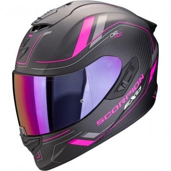 Scorpion Exo-1400 Evo 2 Carbon Air Mirage Casco Moto Integrale Nero Rosa M