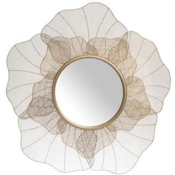 Miroir mural ALEXANDRA HOUSE LIVING 69 cm Fleur Métal