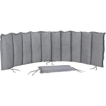 Coussin ergonomique gris avec support d'oreille