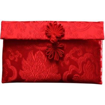 Personalized Brocade Red Envelope for Weddings