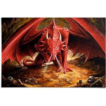 Reinders! Dekoposter Drachenhöhle Anne Stokes, (1 St.)