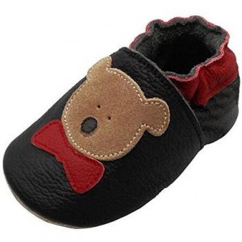 YIHAKIDS Chaussures Bébé Ours Noir 0-6 Mois