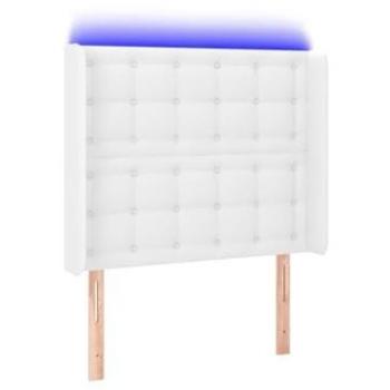 Tête de lit élégante à LED 93 x 16 x 118/128 cm