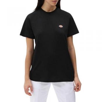Dickies Mapleton Women's Short Sleeve Tee – Black, 100% Cotton, Medium
