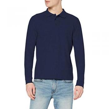 Stedman Langarm Poloshirt Herren 100% Baumwolle