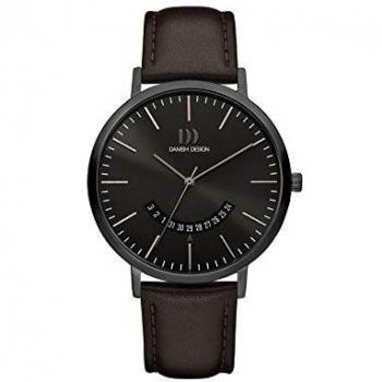 Elegant Danish Quartz Watch, Men's Leather Strap – 16Q1239
