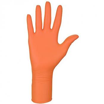 Guanti Nitrile Mercator Arancioni L High Risk – 100 pz (cartone 10 confezioni)