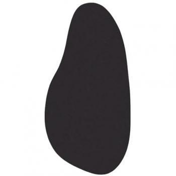 Tappeto in Poliestere Nero 100x200 cm