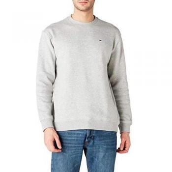 Pull Crew Tommy Jeans, Gris (Lt Grey HTR 038), X-Small Homme