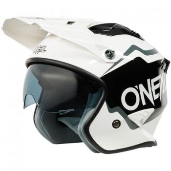 Casco de Trial Oneal Volt Corp 2XL Negro-Blanco