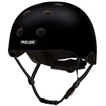 Melon Fahrradhelm Closed Eyes Matt Schwarz, super leicht, Magnetverschluss, größenverstellbar