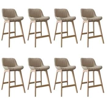 Chaises d’îlot et bar Milk, chêne, assise en tissu bouclette 65 cm