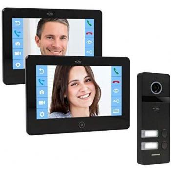 PV40-P2M2 Campanelli Elettrici Nero per Due Famiglie