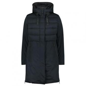 AMBER & JUNE Winterjacke für Damen, Kunstdaune, Dunkelblau, Gr. 36