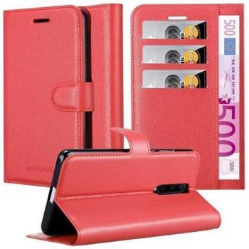 Funda Carcasa OnePlus 7 PRO Rojo Carmín con Cierre Magnético