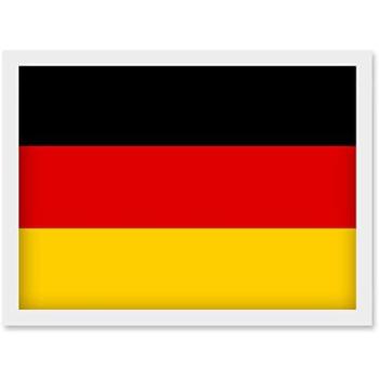 National German Flag A4 Framed Print