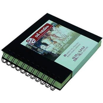 Schetsboek 15 x 15 cm met ringband