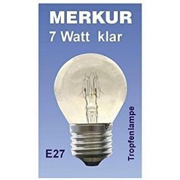MERKUR E27 Tropfenlampe 7 Watt 45 Lumen