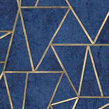 Revêtement Mural Triangle Bleu Métallique