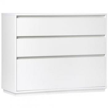 Commode moderne Oslo 3 tiroirs blanche