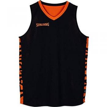 Spalding Männer T-Shirt S, schwarz-orange, 300202506