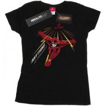 Camiseta de Algodón DC Flash – “Todo Puede Ocurrir” (para Damas)
