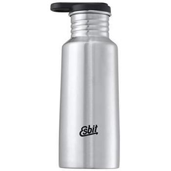 Bouteille Esbit Pictor en acier inoxydable | sans BPA | Argent & Bleu | 0,75 l