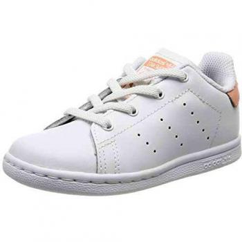 Adidas Stan Smith El I, Chaussures de sport Mixte bébé, Blanc (25 EU)