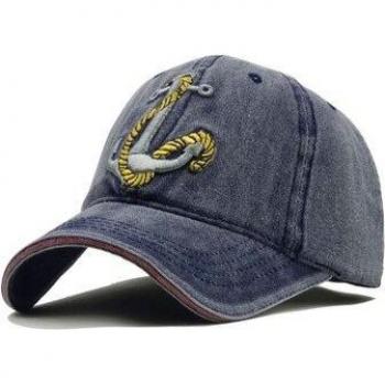 Gorra de Béisbol con Estilo Pirata y Ancla