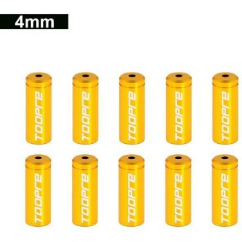 Bouchons d'extrémité de câble pour vélo, aluminium 4mm et 5mm, 10 unités
