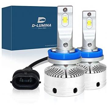 Kit Fari LED H8 H11 12V 50W 8000 Lumen Canbus Dissipazione a Ventola