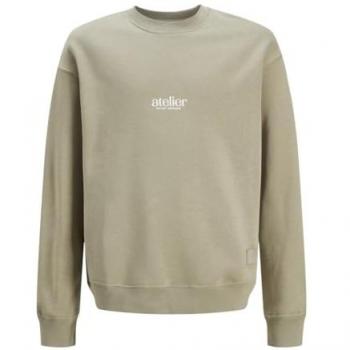 Jack&Jones Junior Sweatshirt Brooklyn Graphic Beige Relaxed Fit 176 Jungen