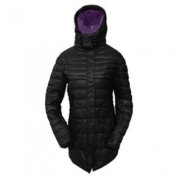 DEPROC ACTIVE Damen Steppjacke GILMOUR II LONG, schwarz, auch in großen Größen