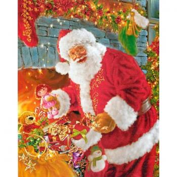 Weihnachtsmann und Cubs 5D Diamant Stickerei Set
