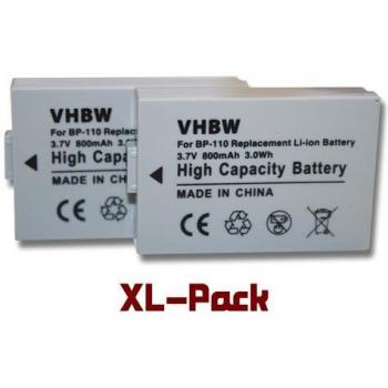 VHBW Energy Box 800 mAh – Compatibile Canon BP‑110