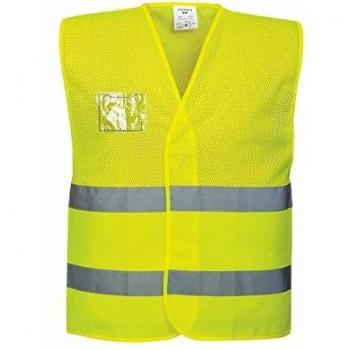 Gilet di Sicurezza Giallo a Mezza Rete S/M
