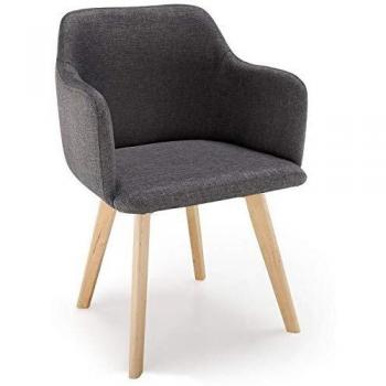 Chaise SAGA Style Scandinave Gris Foncé