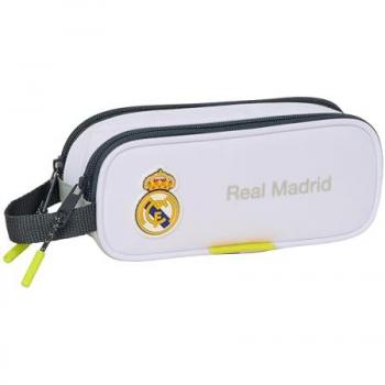 Mocassine double safta Real Madrid 2025/26 – Blanc, polyester, 21×6×8 cm