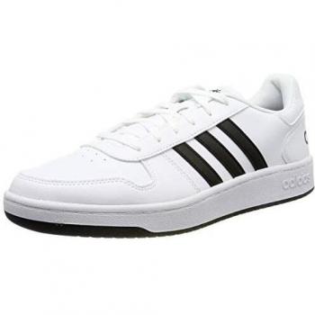 Adidas Hoops 2.0 Men's Low-Top Sneakers White 7.5 UK